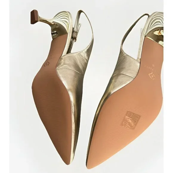 Katy Perry Women's The Laterr Sling Back Pump Softy Nappa Champagne Size 10 - Picture 6 of 7